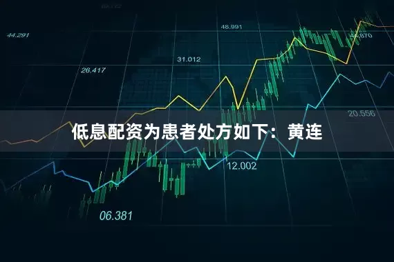 低息配资为患者处方如下：黄连